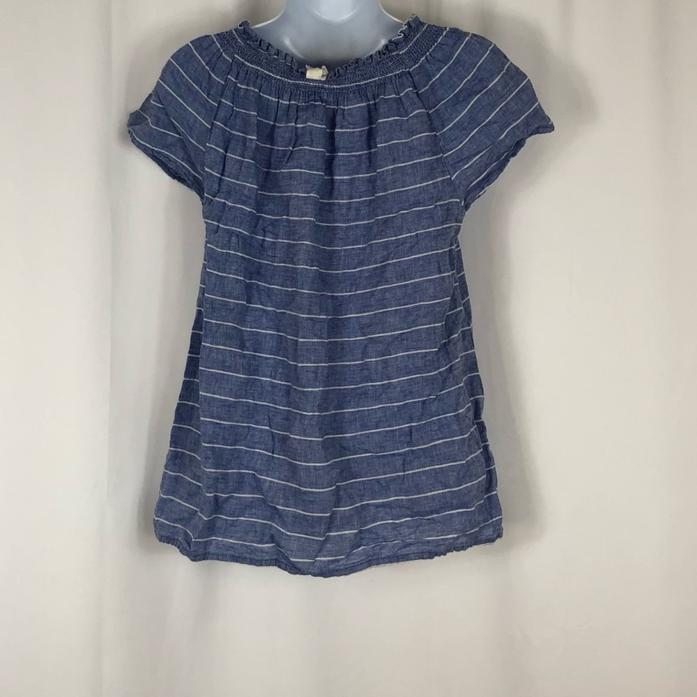BeachLunchLounge Line/Cotton short sleeve top S - Picture 4 of 14